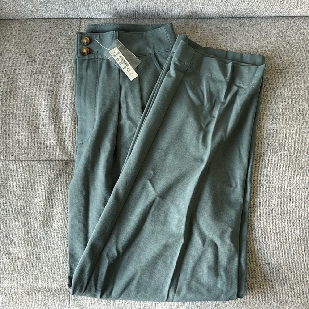 NWT Madewell Trousers in Architect Green Sz 2